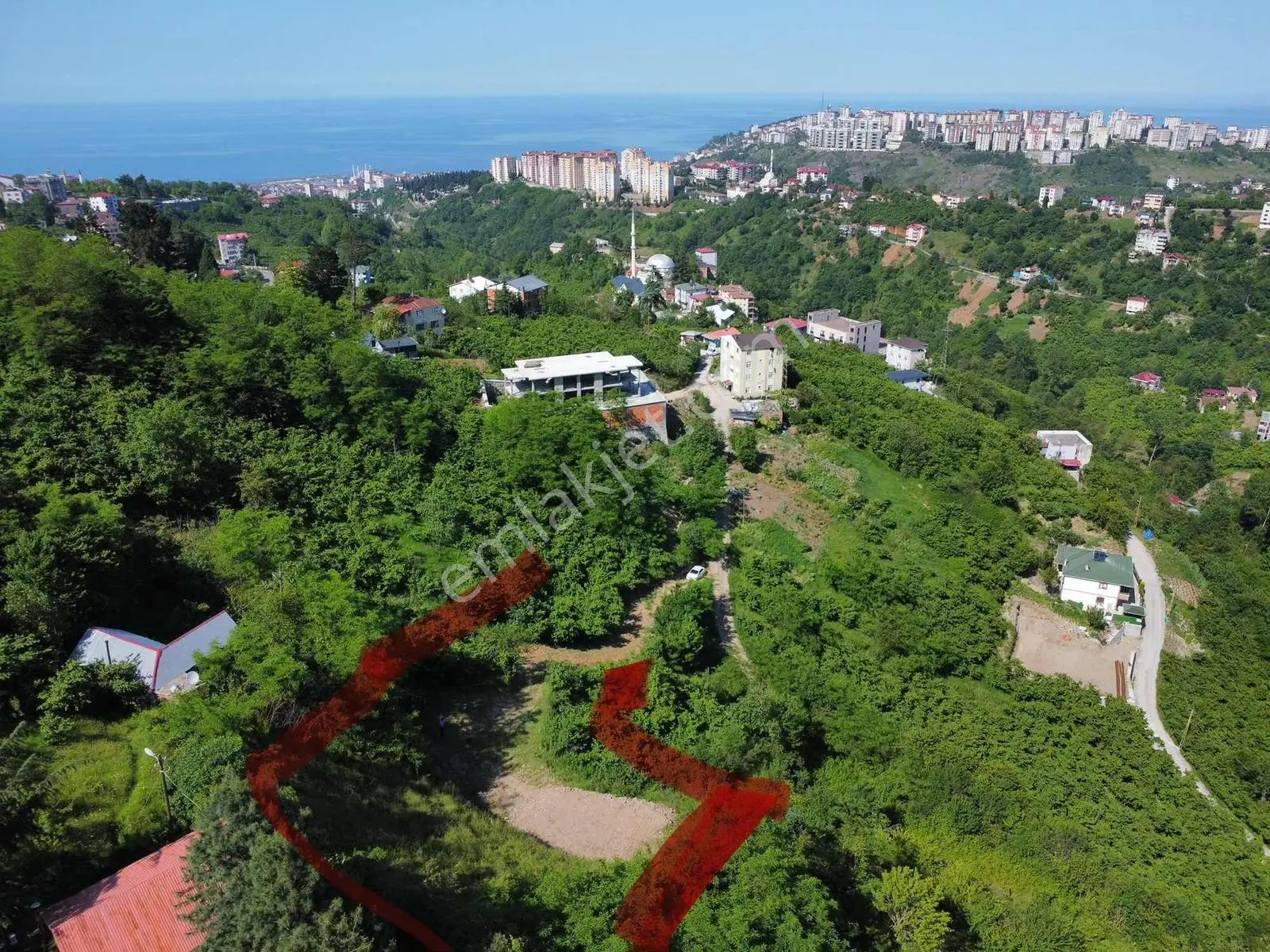 Ev/ Araç Takaslı Merkez Çamobada Satılık Deniz Manzaralı Arsa - Görsel 2