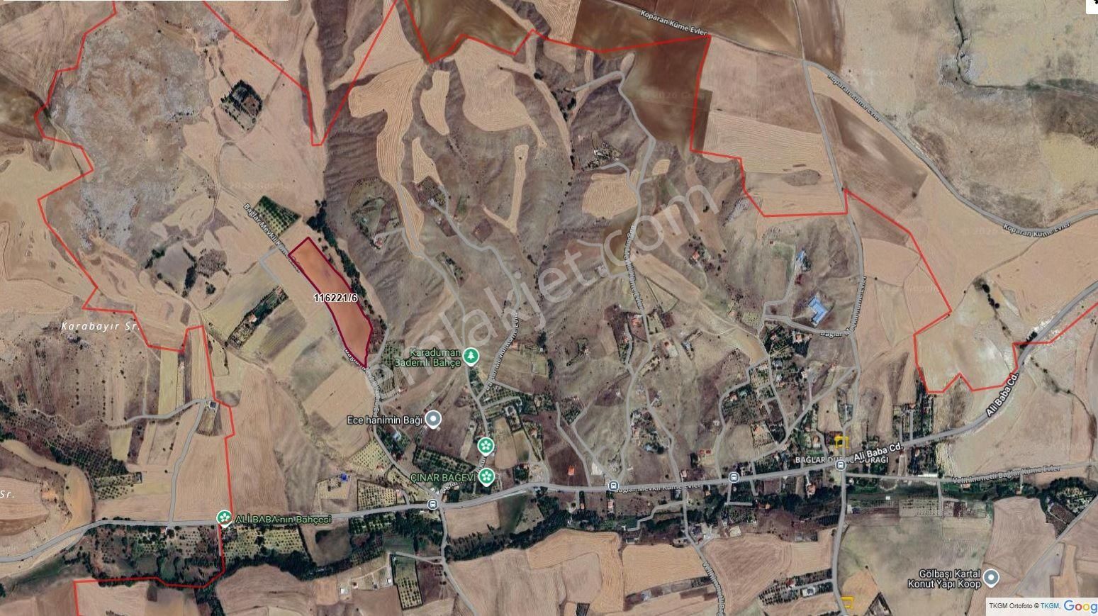 Velihimmetli Bağlarda 23.280m2 Tek Tapu Mükemmel Konum Tarla