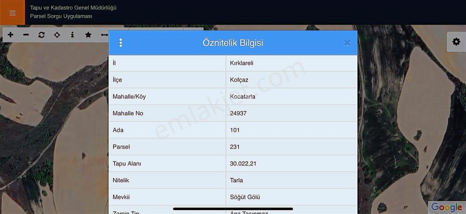 Kocatarla Köyünde 1.532 M² Çaplı Muvafakatnameli Satılık Tarla - Görsel 2