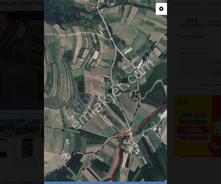 Ayhan Hepdiker Den Salmanlıda Asvalt Yola Cepheli 1.377m2 Tarla - Görsel 9