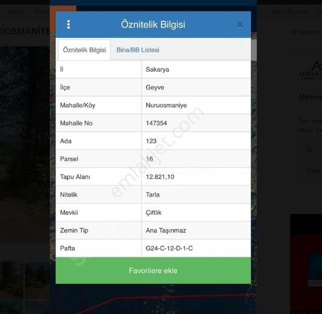 Ayhan Hepdiker Den Geyve Nuriosmaniyede 18000 M2 Harika Konumda - Görsel 18