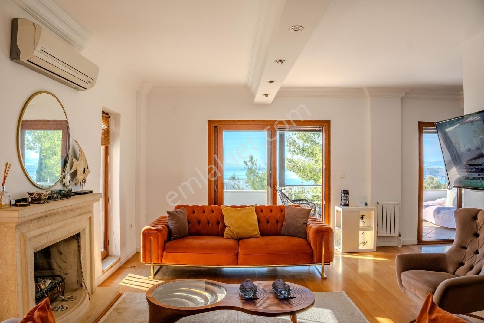 Bodrum Kumbahçe Kale Ve Deniz Manzaralı Satılık Müstakil Villa - Görsel 5