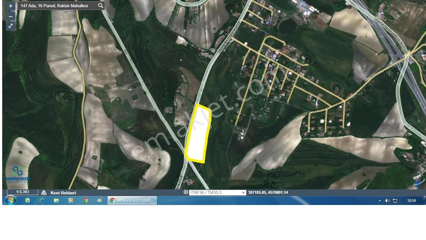 A.köy Baklalı, Bakanlık Yeni Şehir İmar Planında Ticari Arsa.