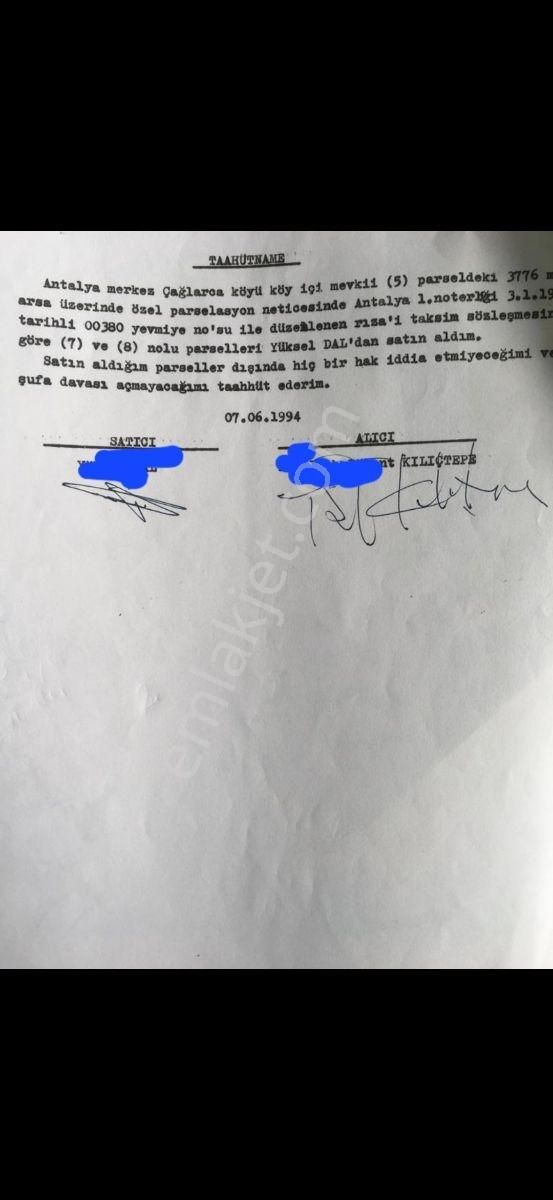 Antalya Konyaaltı Çağlarcada Antalya Manzaralı 985 M2 Arsa - Görsel 8