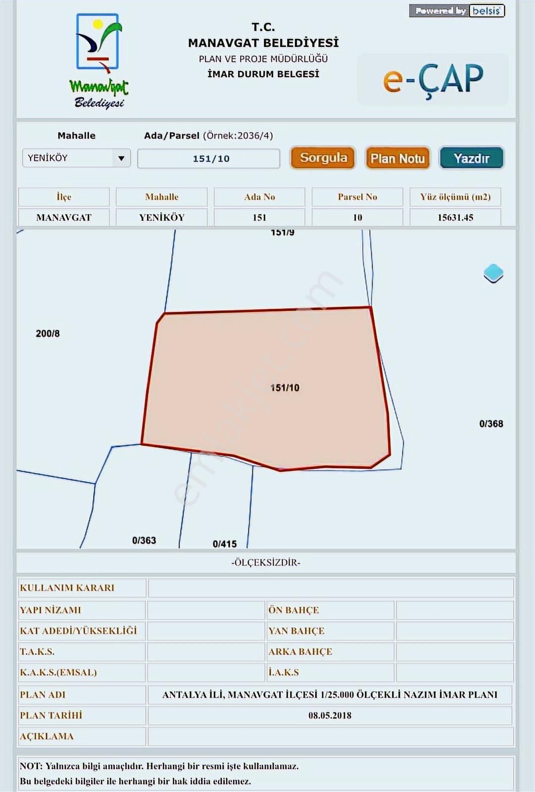 Tur-beylerden Yenıköy De Satılık Müstakil Tarla - Görsel 2