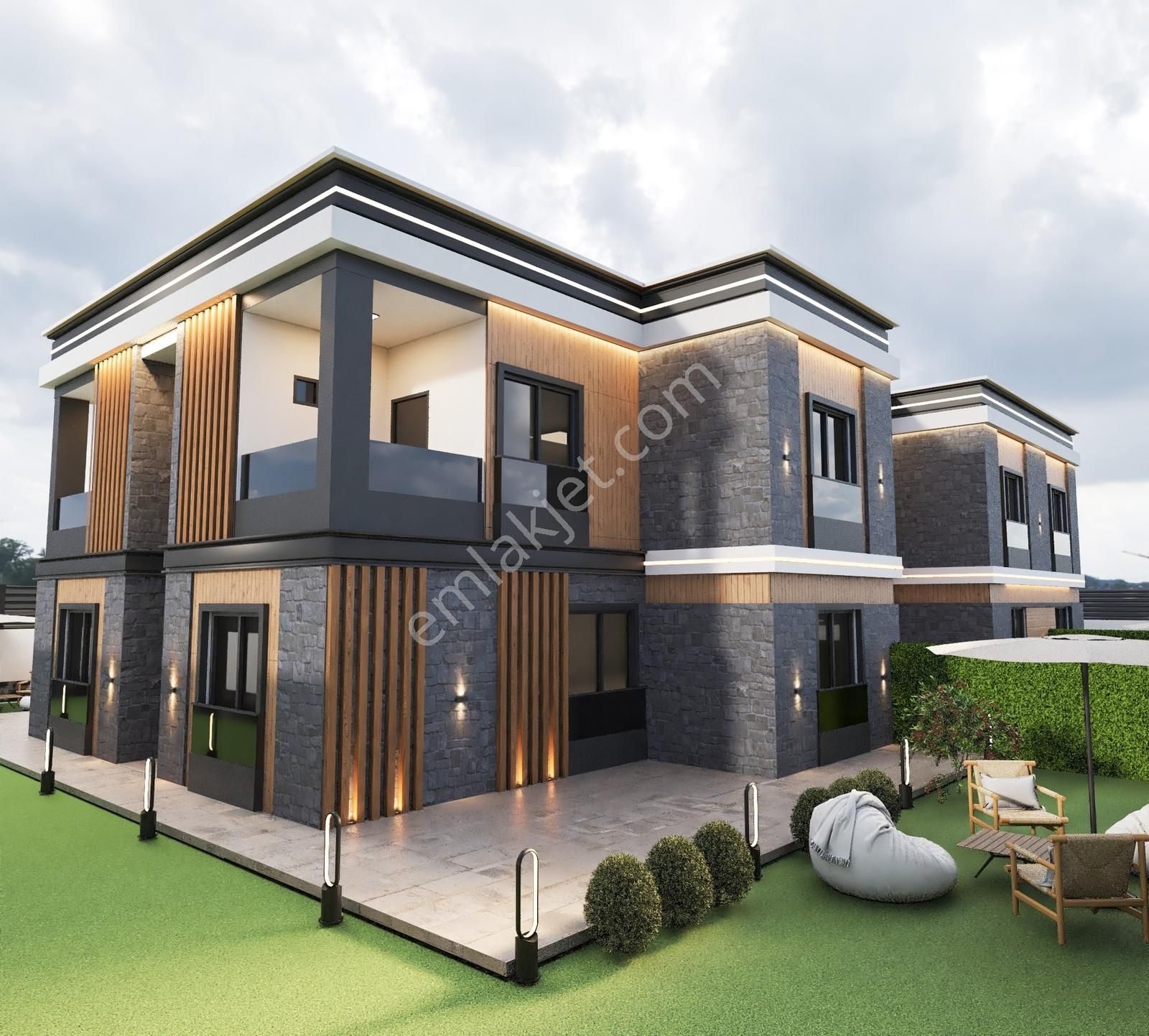 Önerlerde Topraktan Satışa Özel Fiyatla 2+1 Satılık Loft Villa - Görsel 3