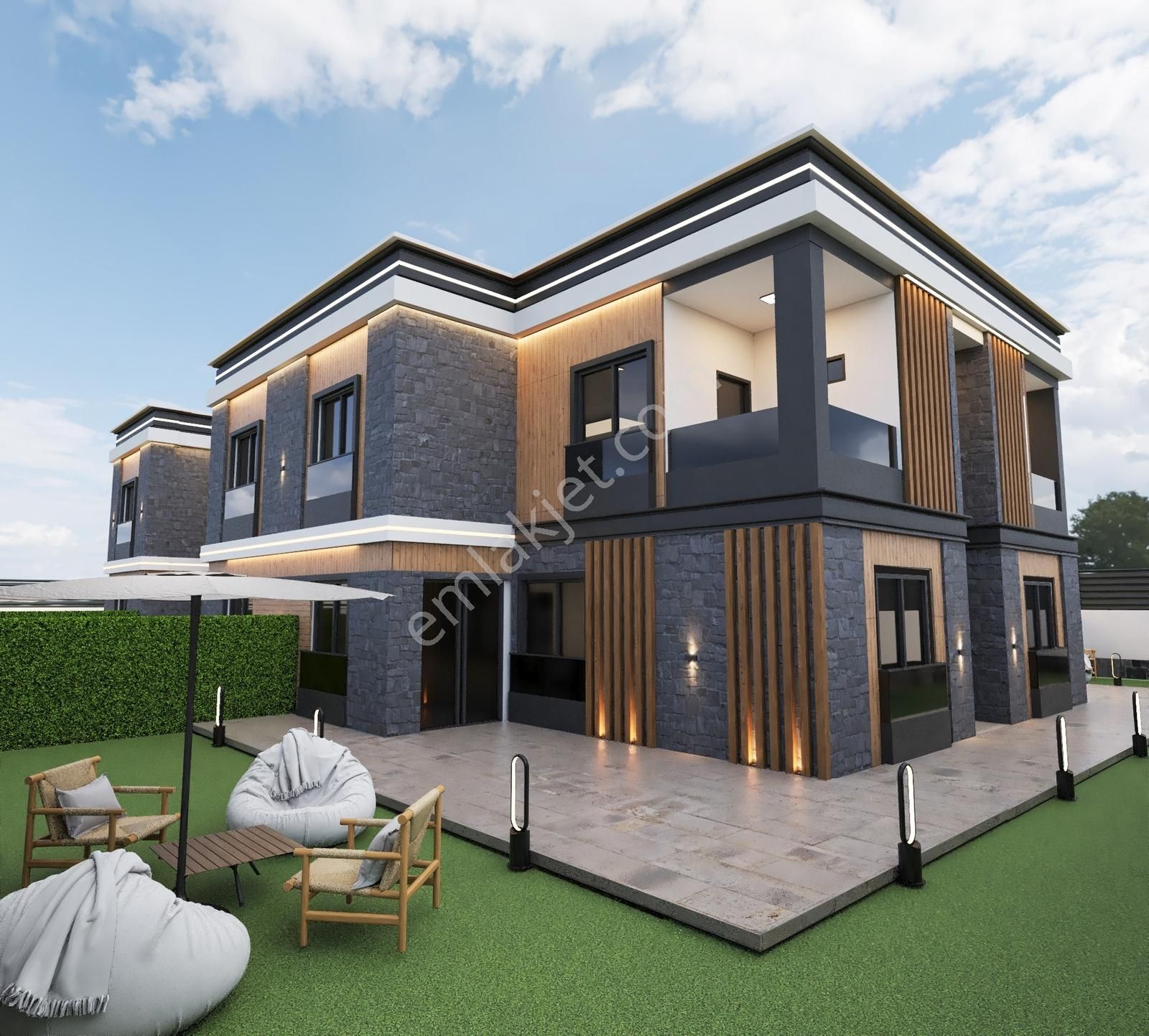 Önerlerde Topraktan Satışa Özel Fiyatla 2+1 Satılık Loft Villa - Görsel 2