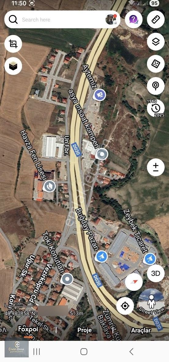 Civan Emlaktan Havza Yenimescit Mahallesinde Satılık Arsa - Görsel 8