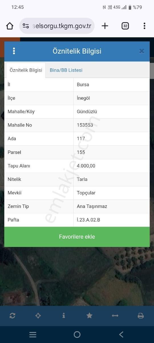 Bursa İnegöl'de 4 Dönüm Cevizlik - Görsel 3