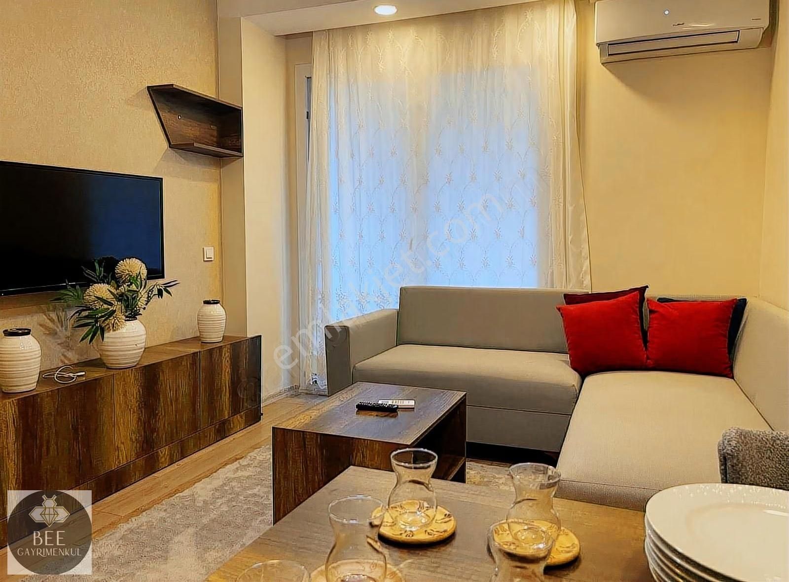 Ultra Lüks Eşyalı Denıze 50 Mt Kiralık 1+1 - Görsel 21