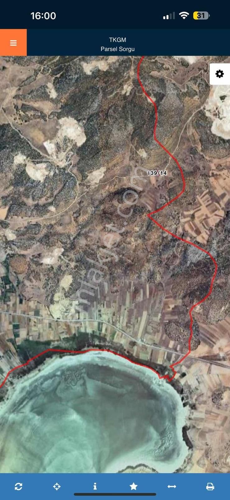 Pazarlıklı Acill Göl Manzaralı Yolu Üzeri 1.400 M2 Hobi Bahçesi - Görsel 2
