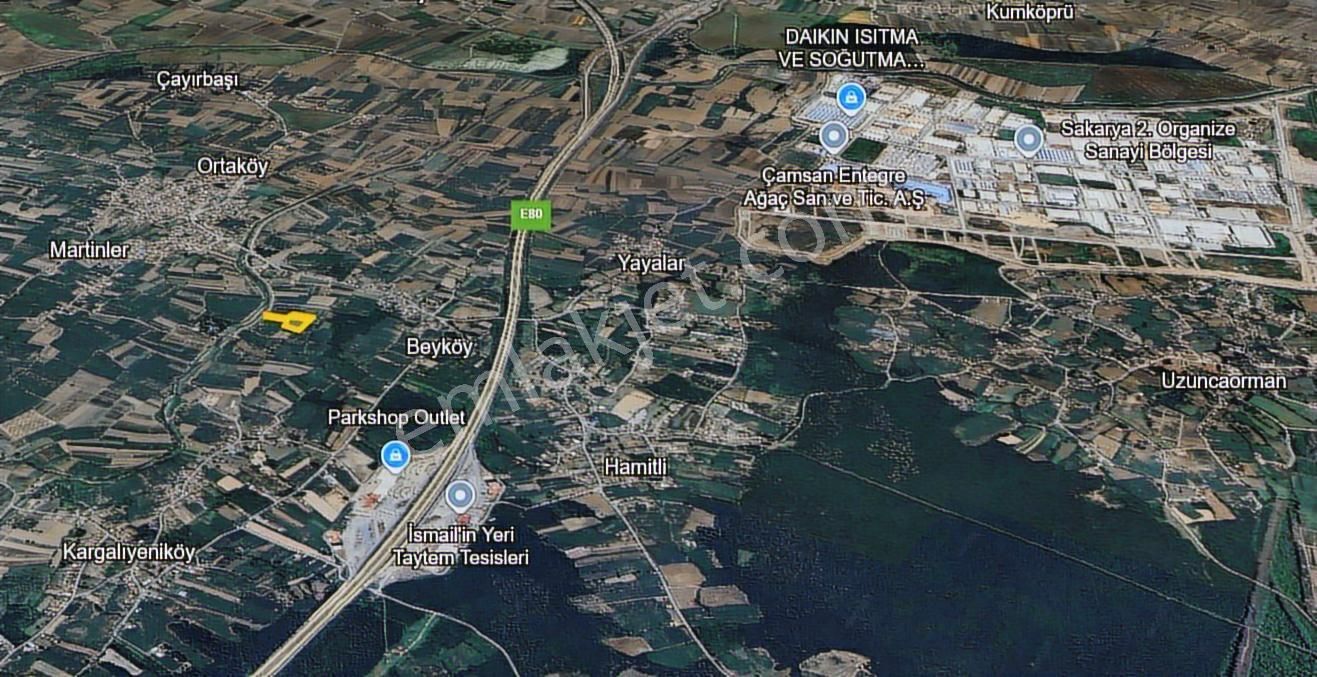 Sakarya Hendek Punabey Satılık Arazi (bölgenin En Uygunu)