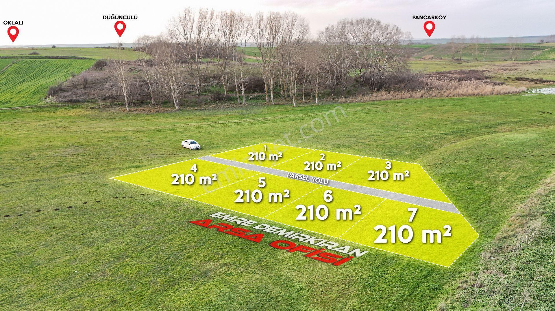Lüleburgaz Düğüncübaşın'da Ana Yola Yakın 210 M² Satılık Tarla - Görsel 2