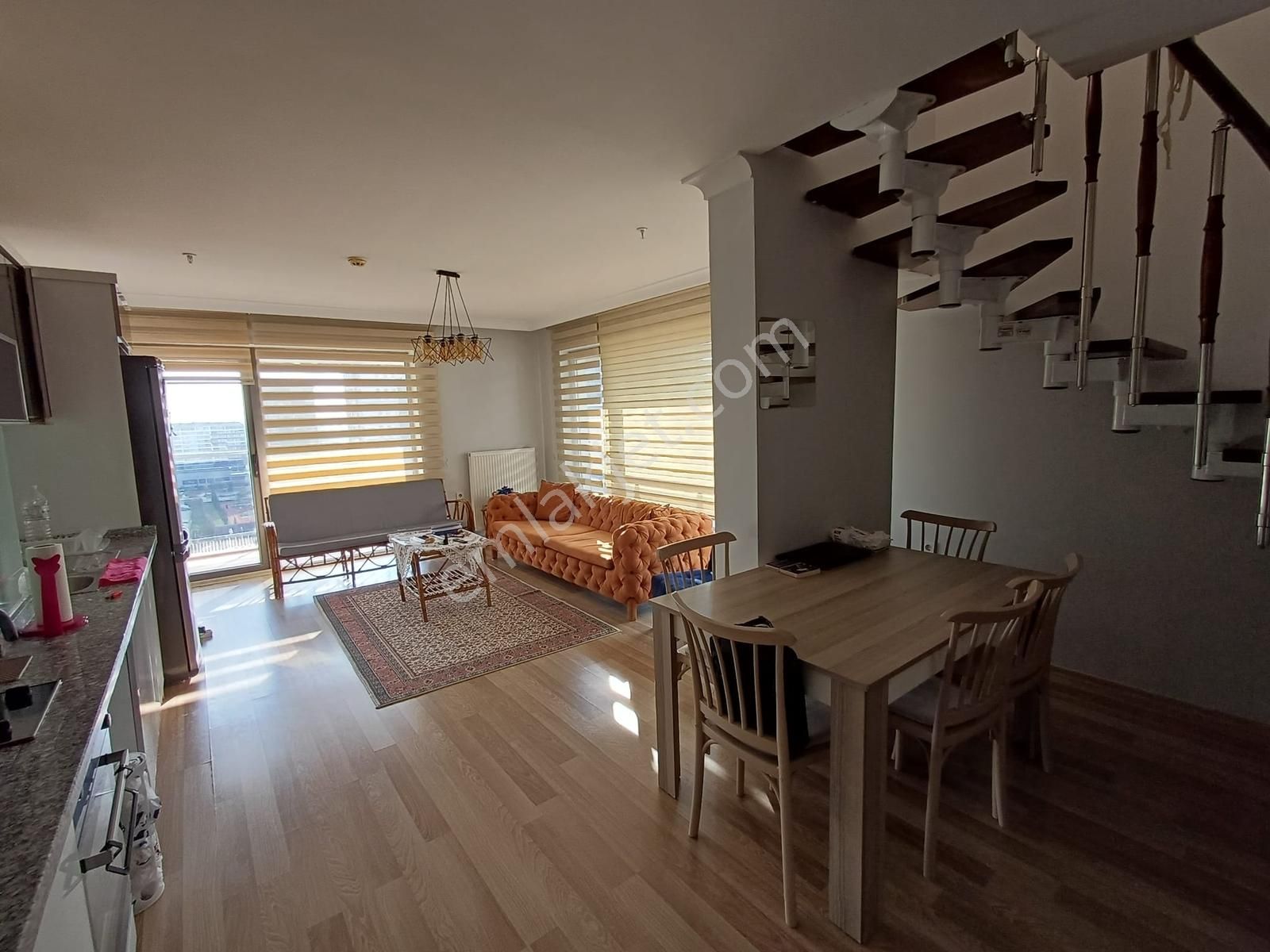 Turyaptan Teraslı-geniş- Eşyalı 1+1 Dubleks Daire - Görsel 3