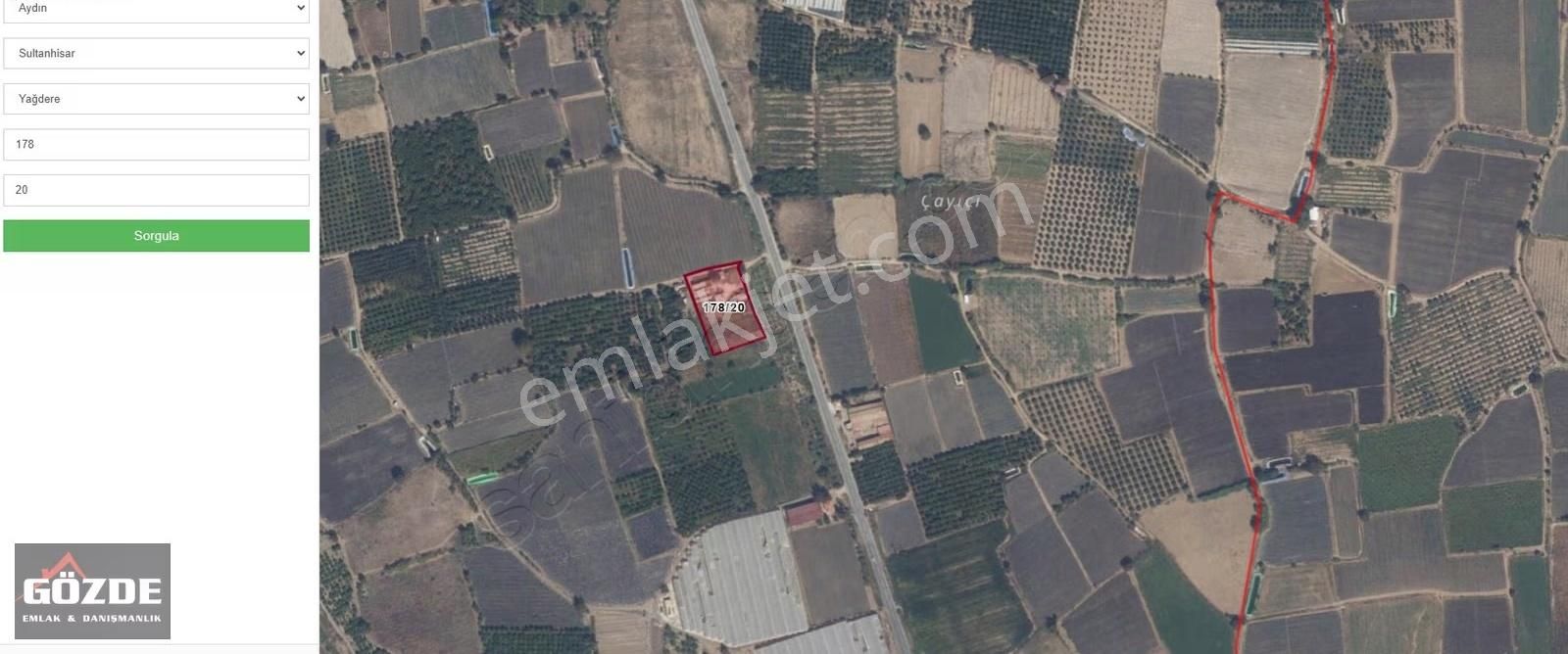 Gözdeden Sultanhisar'da İçinde Ev Ve Ahırı Olan Satılık Tarla...