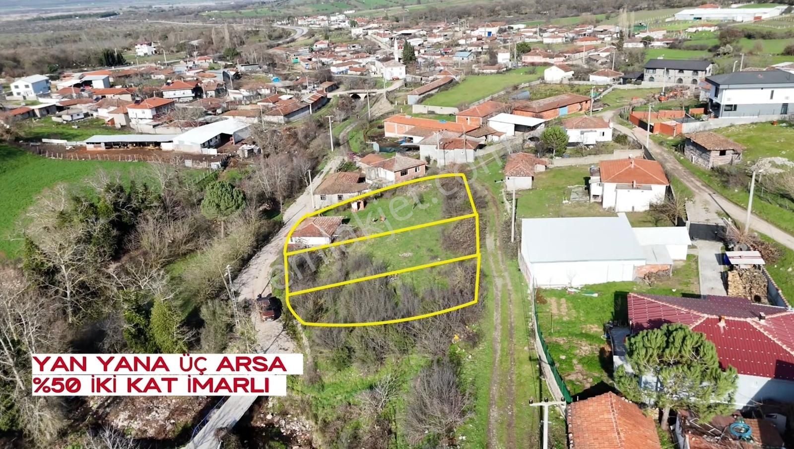 Şehirin Yanı Başında 3 Adet Yan Yana Müstakil Ev Arsası