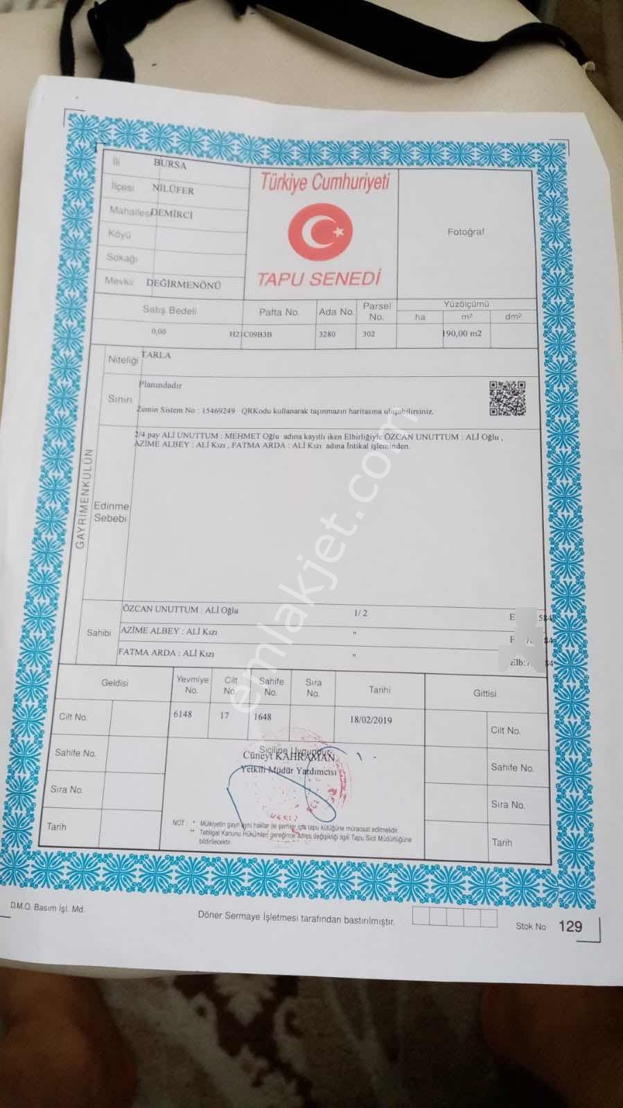 Nilüfer Demirci'de Fırsat Yatırımlık Arazi - Görsel 3