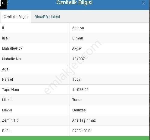 Antalya Elmalı Akçay Satılık Yatırımlık 29828 M2 Tarla - Görsel 2