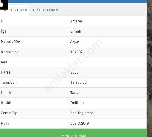 Antalya Elmalı Akçay Satılık Yatırımlık 29828 M2 Tarla - Görsel 2