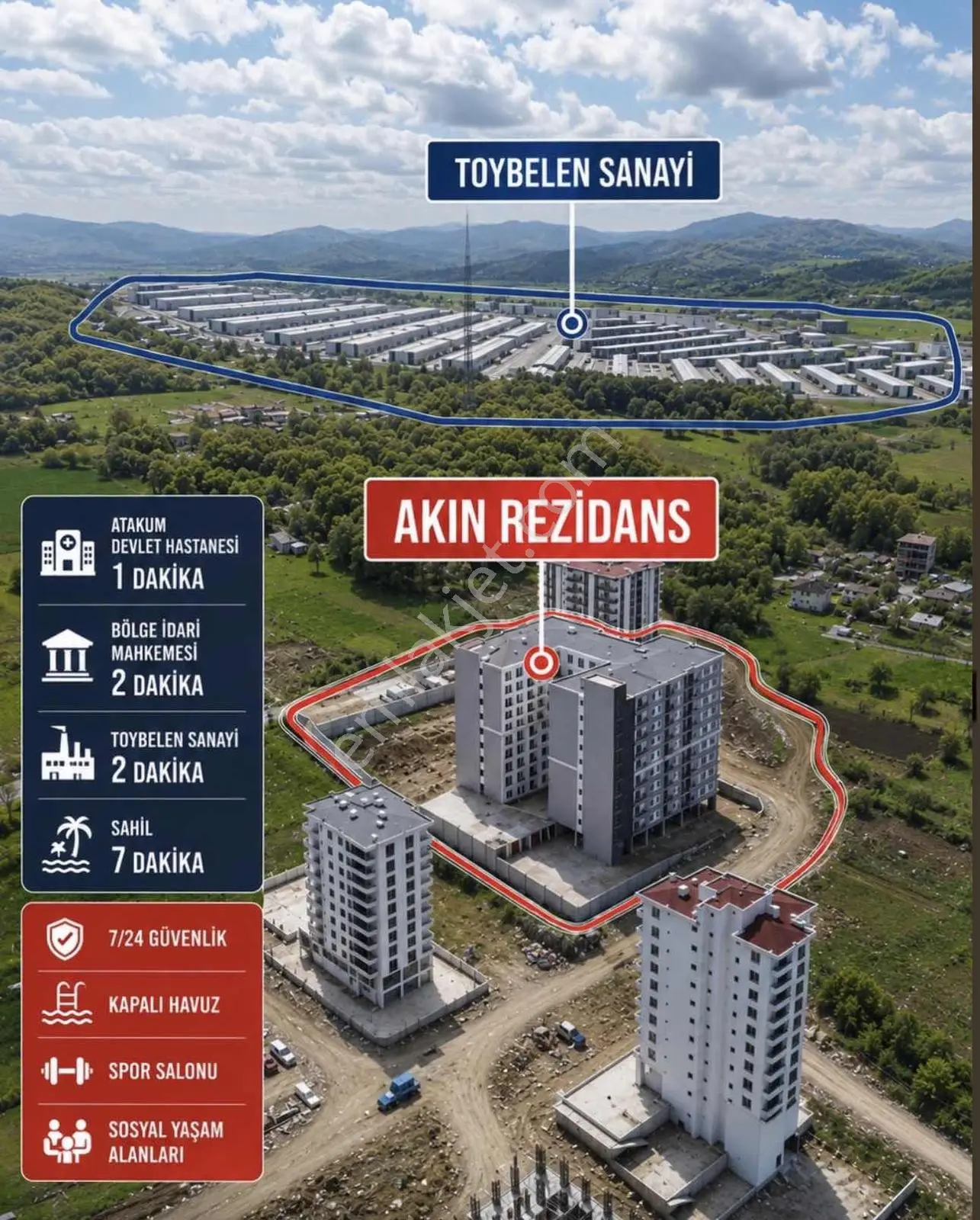 Mentis Gayrimenkul'den Atakum'da 1+1 Satılık Daireler - Görsel 25