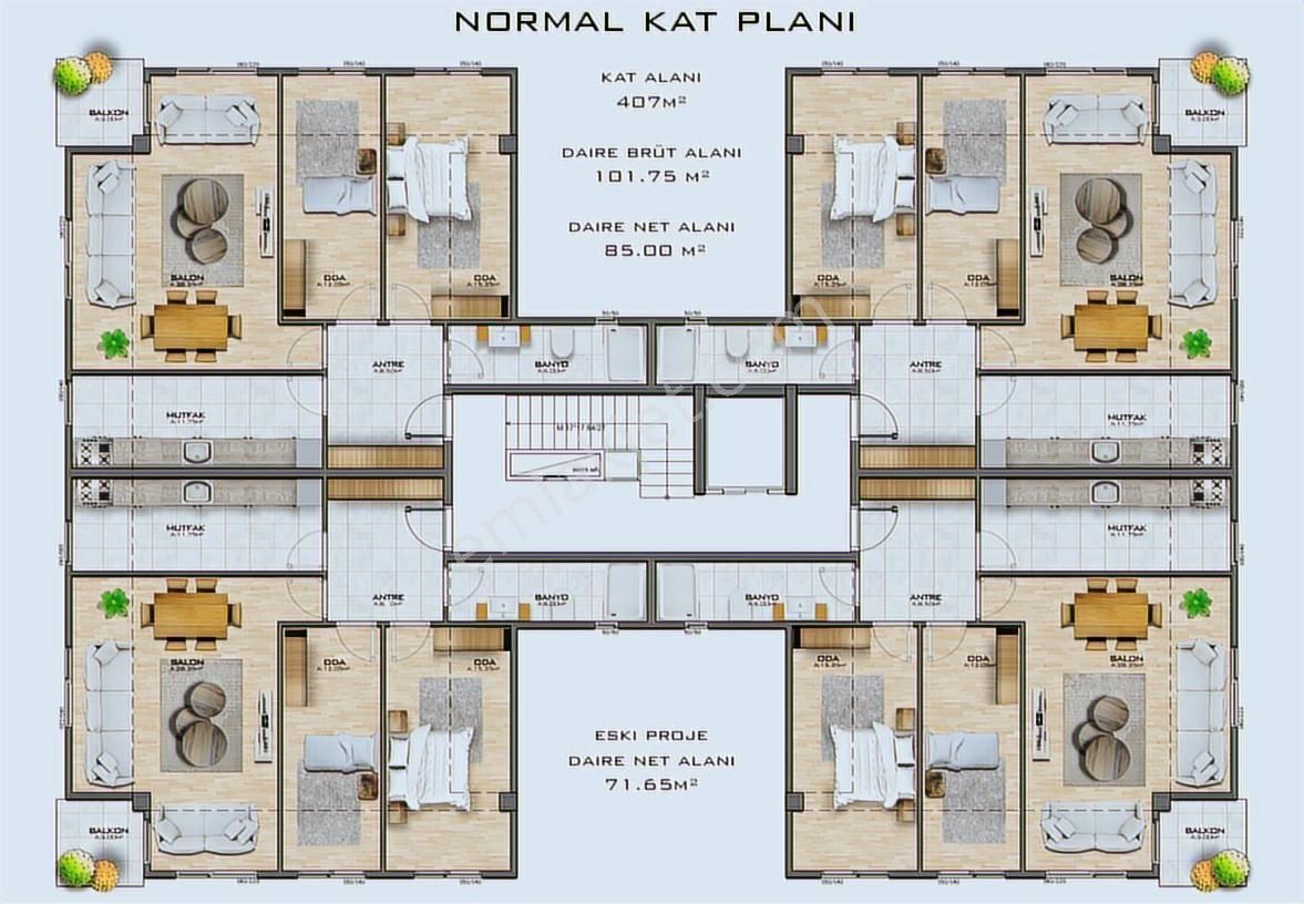 Yeni Projede 2+1 100 M² 3. Kat Daire Bahçelievler - Görsel 10