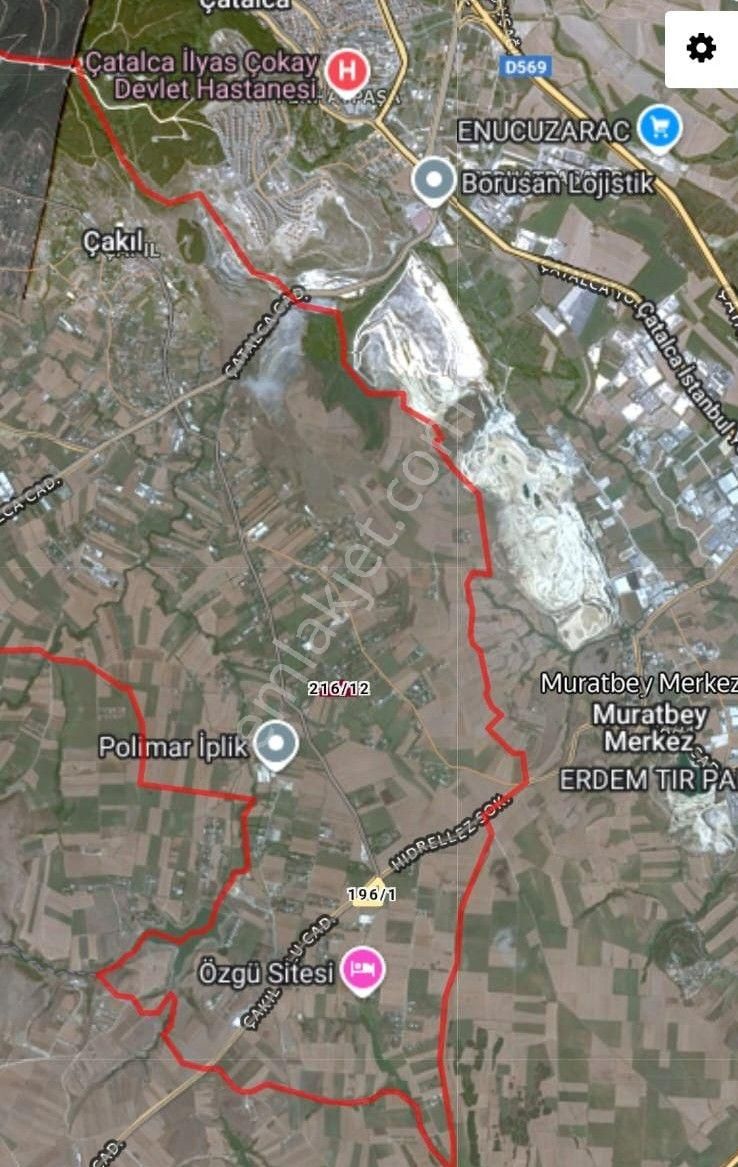 Çatalca Çakıl'da İyi Konumda, Yol Kenarı, Yatırımlık 8.600 M² Satılık Arazi - Görsel 17