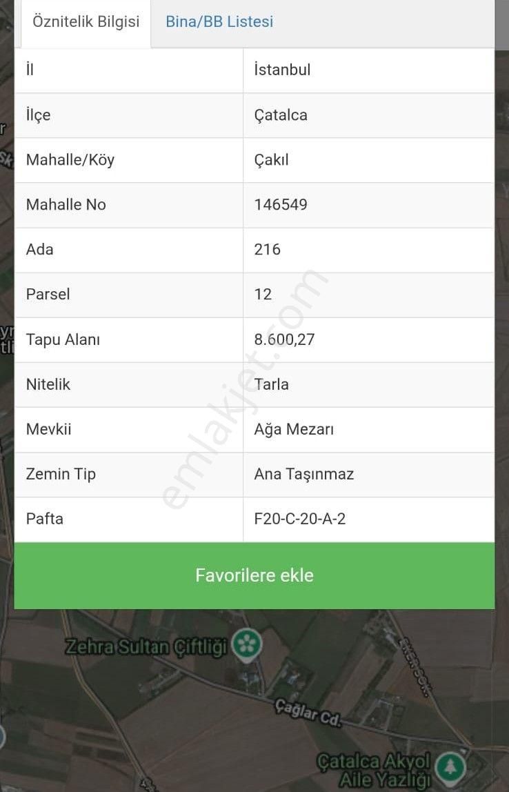 Çatalca Çakıl'da İyi Konumda, Yol Kenarı, Yatırımlık 8.600 M² Satılık Arazi - Görsel 19