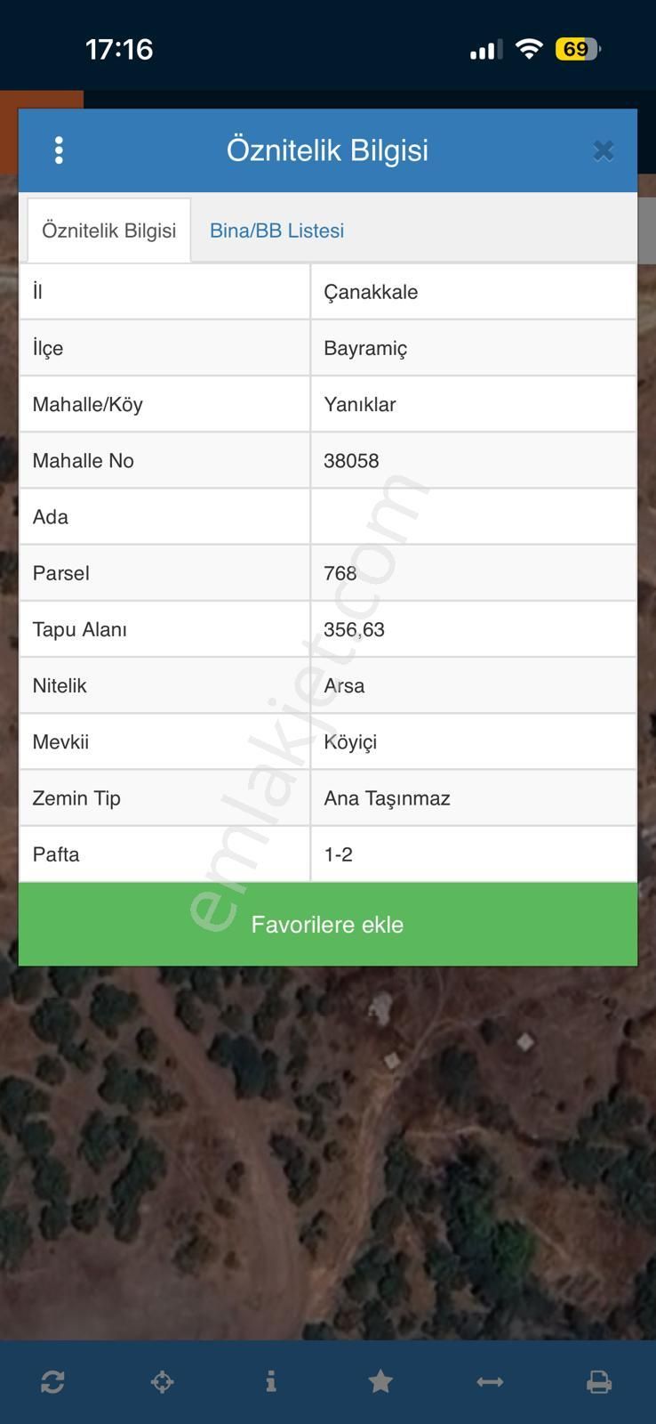 Çanakkale Bayramiç'de 356m2 Satılık Arsa - Görsel 2