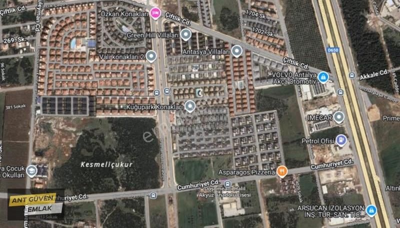 Zeytin Park-new Town Konaklarına Komşu Köşe Başı 490 M2 Arsa