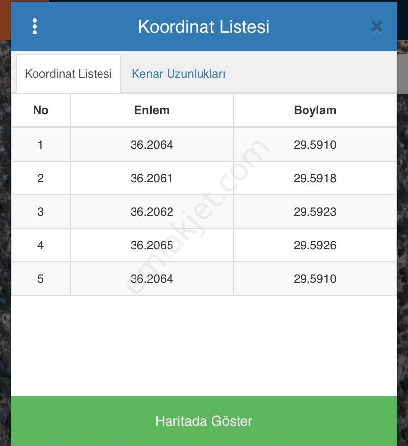 Antalya Kaş Denize 319 M. Tek Tapu 3499 M2 Satılık Tarla - Görsel 4