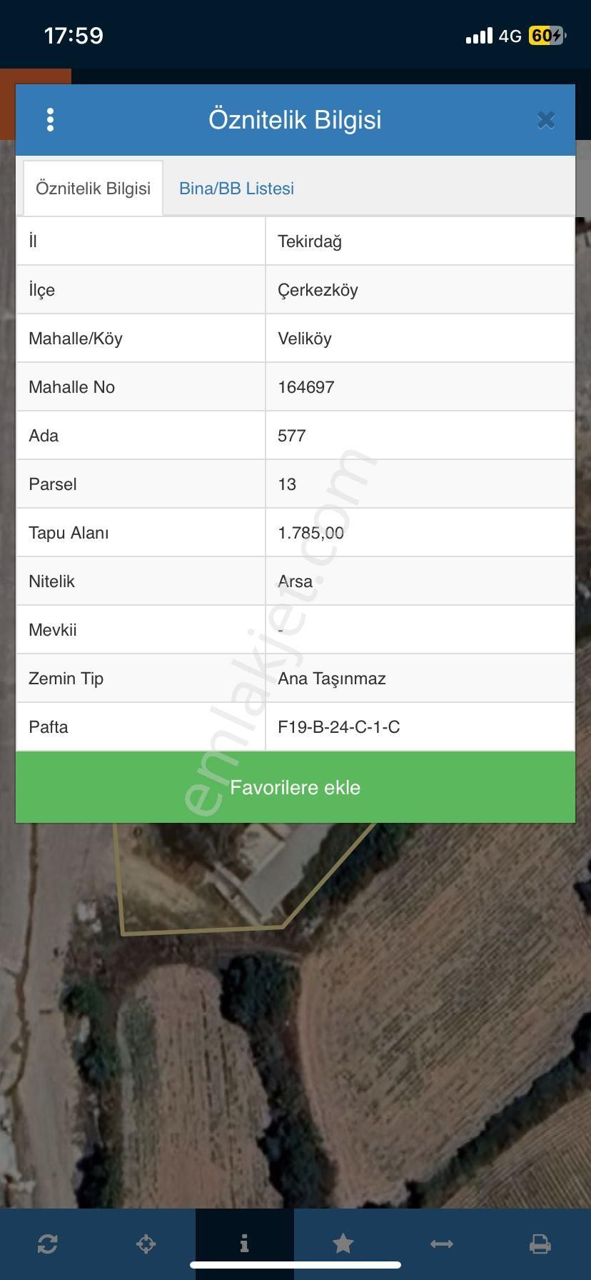 Çerkezköy Velıkoy Sanayısınde Satılık 1.785 Mt Arsamız Satılık Tır - Görsel 19