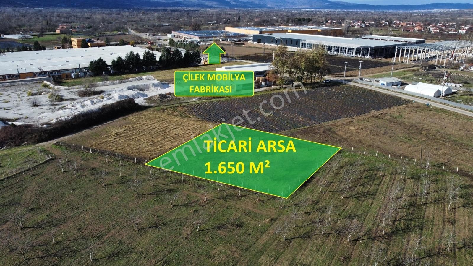 İnegöl Kurşunlu Sanayi Bölgesin'de Satılık Ticari Arsa - Görsel 2