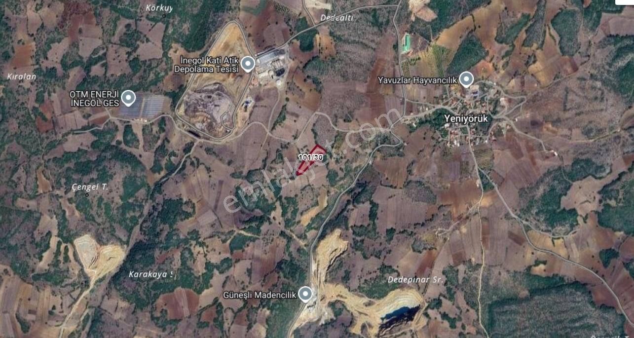 Ulucan'dan İnegöl Yeni Yörük'te Satılık Fırsat Tarla - Görsel 8