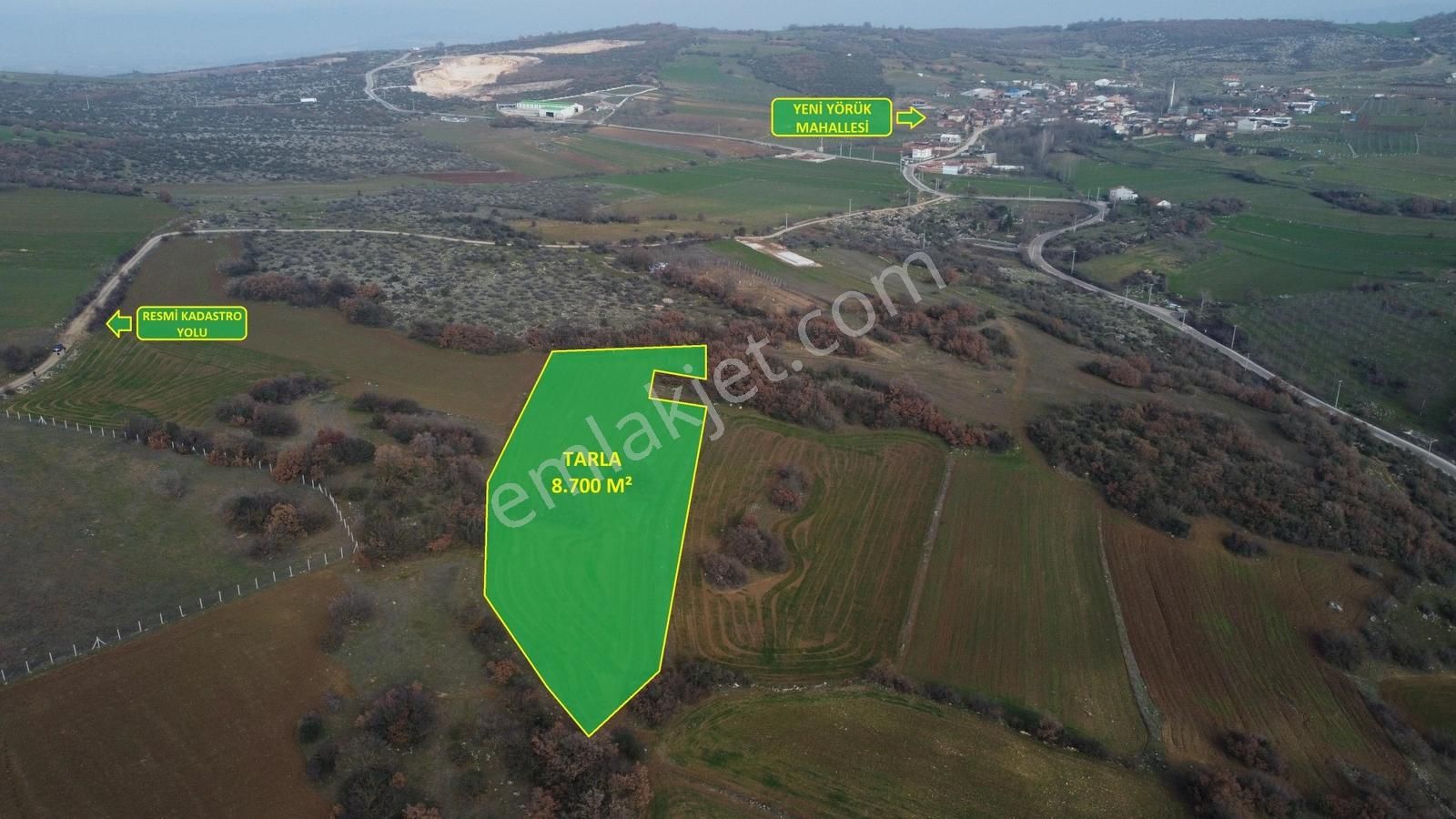 Ulucan'dan İnegöl Yeni Yörük'te Satılık Fırsat Tarla - Görsel 12