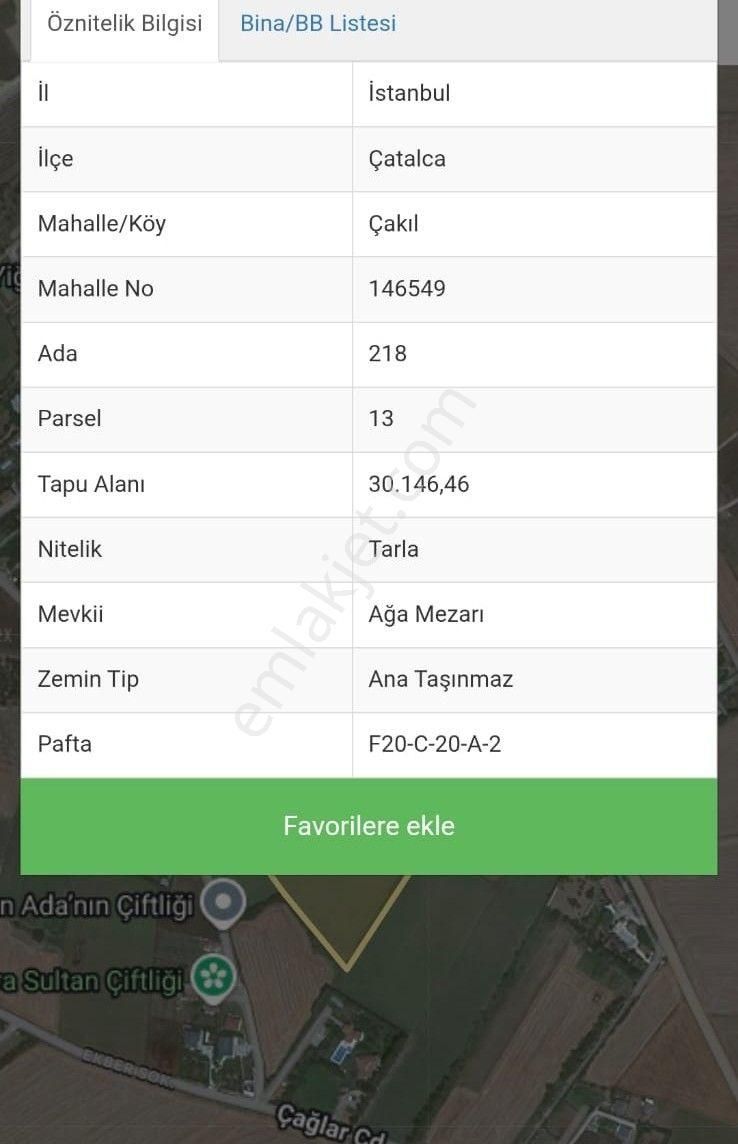 Çatalca Çakıl'da, İyi Konumda, İçinde 100 M² Yapı, %15 Yapı İzni - Görsel 32