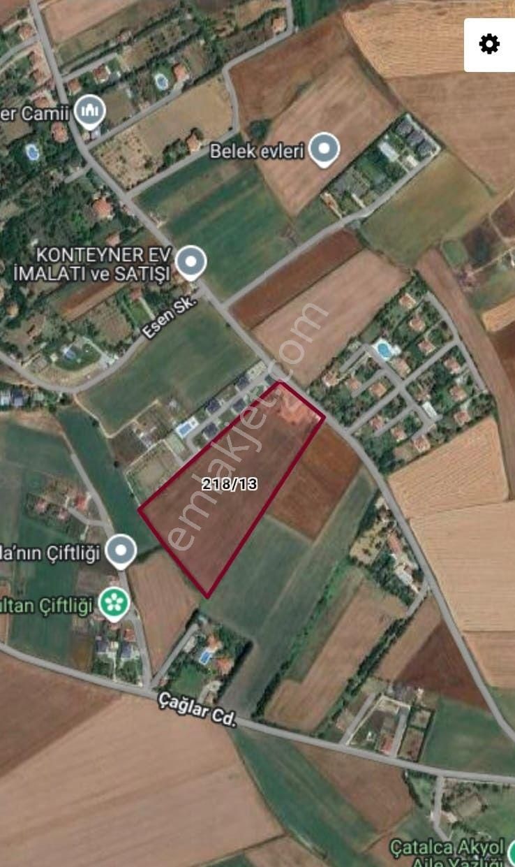 Çatalca Çakıl'da, İyi Konumda, İçinde 100 M² Yapı, %15 Yapı İzni - Görsel 29