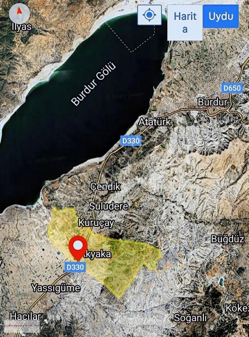 Burdur Merkez Akyakada Fetiye Yoluna 49 Metre Cepeli 10300m2