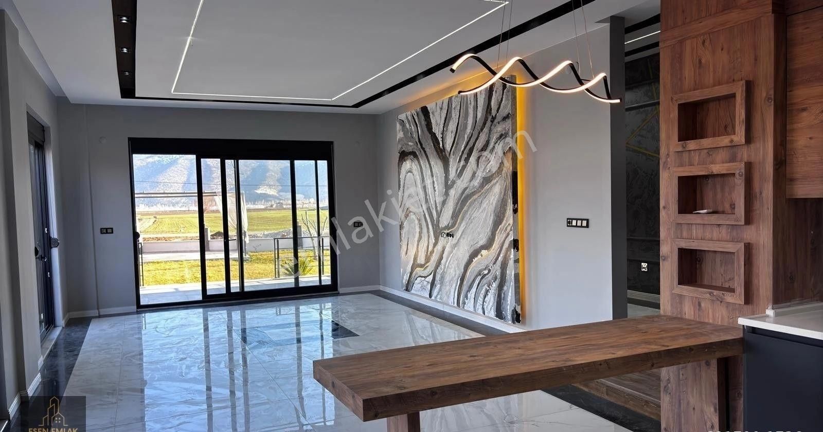 Antalya Elmalı Kaş Anayoluna Sıfır 980m2 Arsa İçerisinde 200m2 Ultra Lüks Satılık Villa - Görsel 18