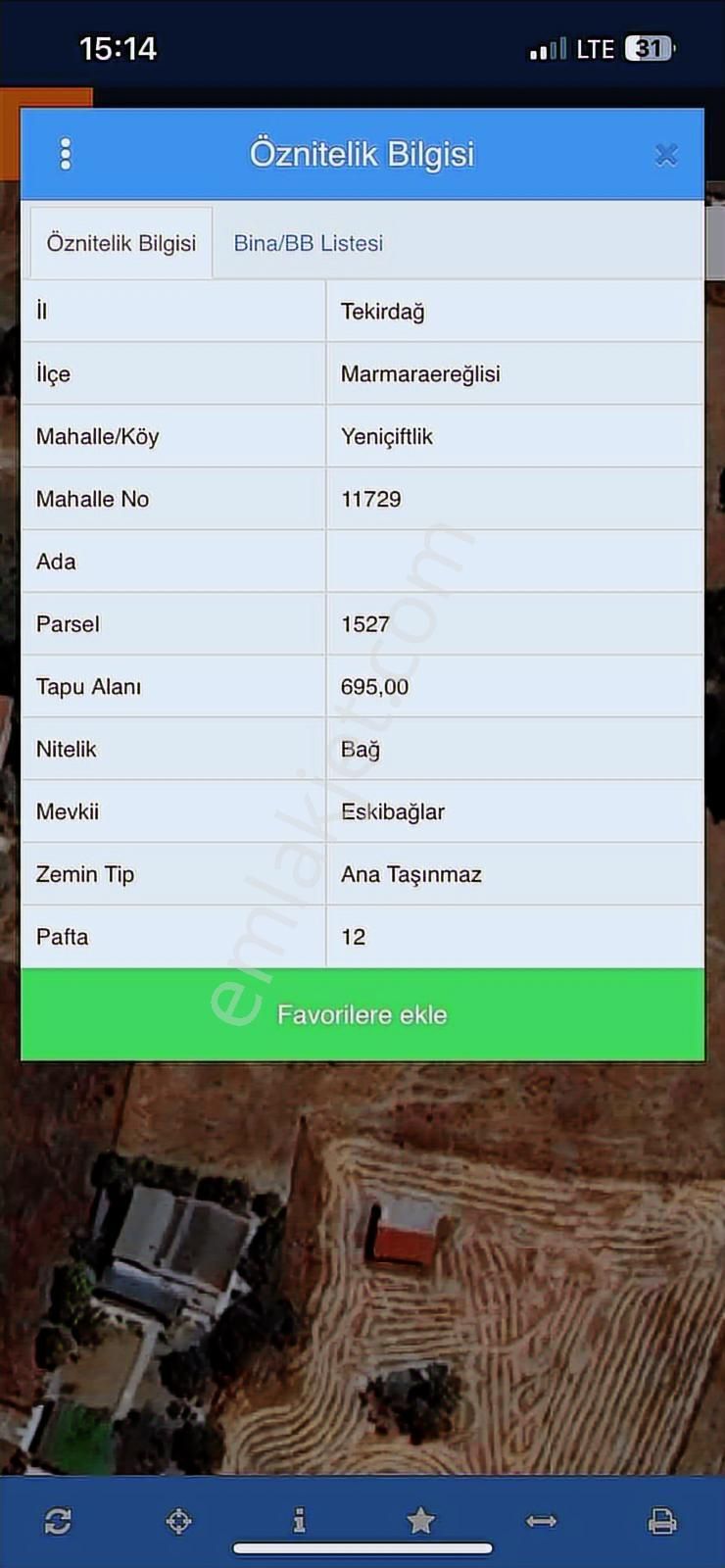 ꧁inforyap꧂ Satılık Yeniçiftlik Merkezde 700 M2 Bağ Yeri - Görsel 2