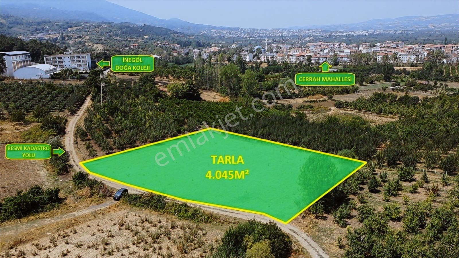 İnegöl Cerrah Mahallesin'de Harika Konumda Satılık Tarla - Görsel 12