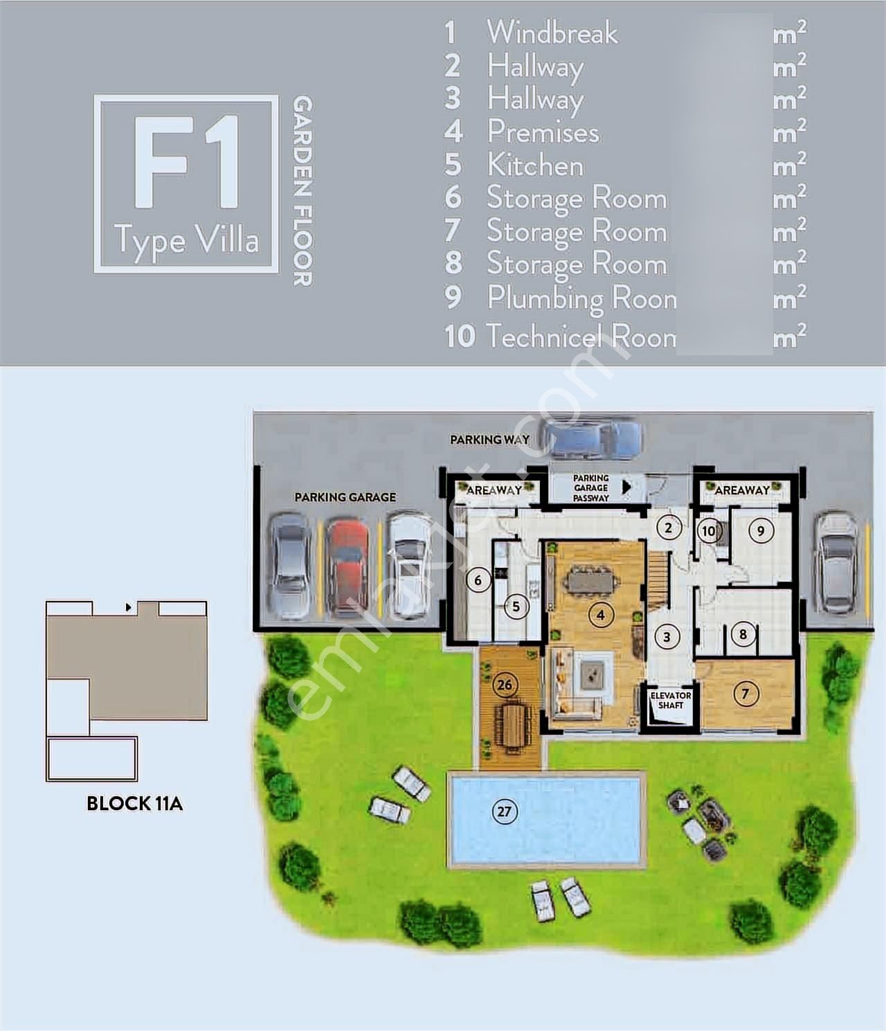 Adress Lıfe'dan Düşler Vadisi Riva'da F1 Tipi 440m2 900m2 Bahçe - Görsel 6