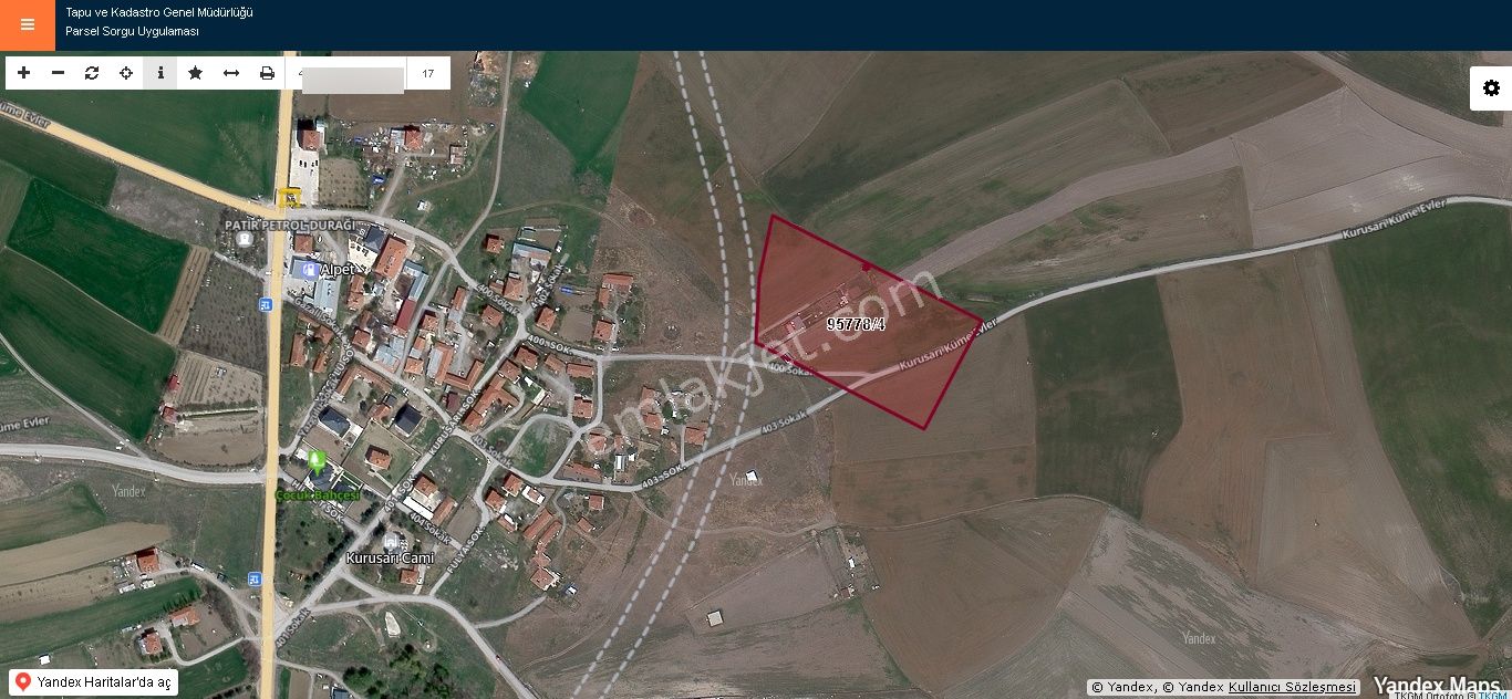 İmaremlak2'den Gümüşoluk Mah. Çevre Yoluna Cephe Ticari Arsa