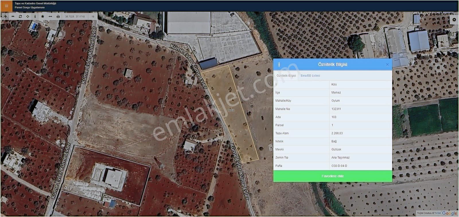 Hadi Gayrimenkulden Dolce Vita Arkasında Satılık Bağ Evlik Arazi