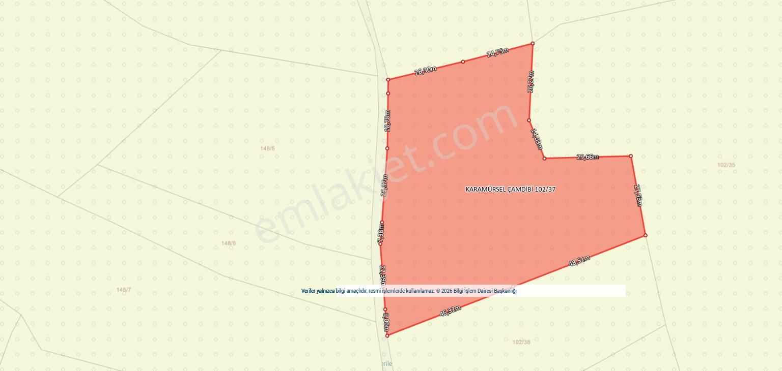 Kocaeli Karamürsel Çamdibi Satılık %5 İmarlı 5498 M2 Tarla - Görsel 12