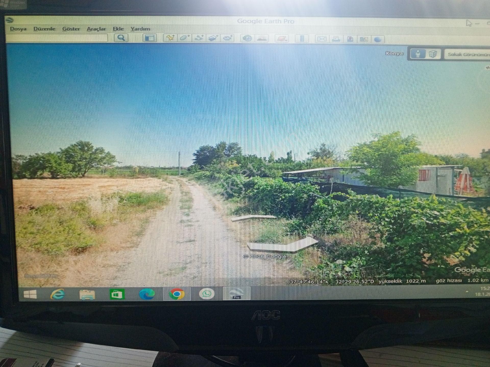 Konya Meram Yaylapınar Mah. 1000 M2 Konut İmarlı Satılık Arsa