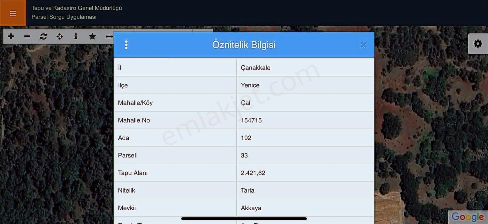 Yatırımlık Fırsat! Çanakkale Yenicede 2.421 M² Tek Tapu Tarla - Görsel 2