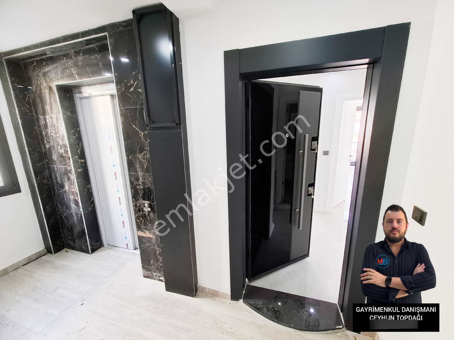 Didim'de Satılık 1+1 Ön Cephe Sıfır Orta Kat Asansörlü Daire ! - Görsel 2