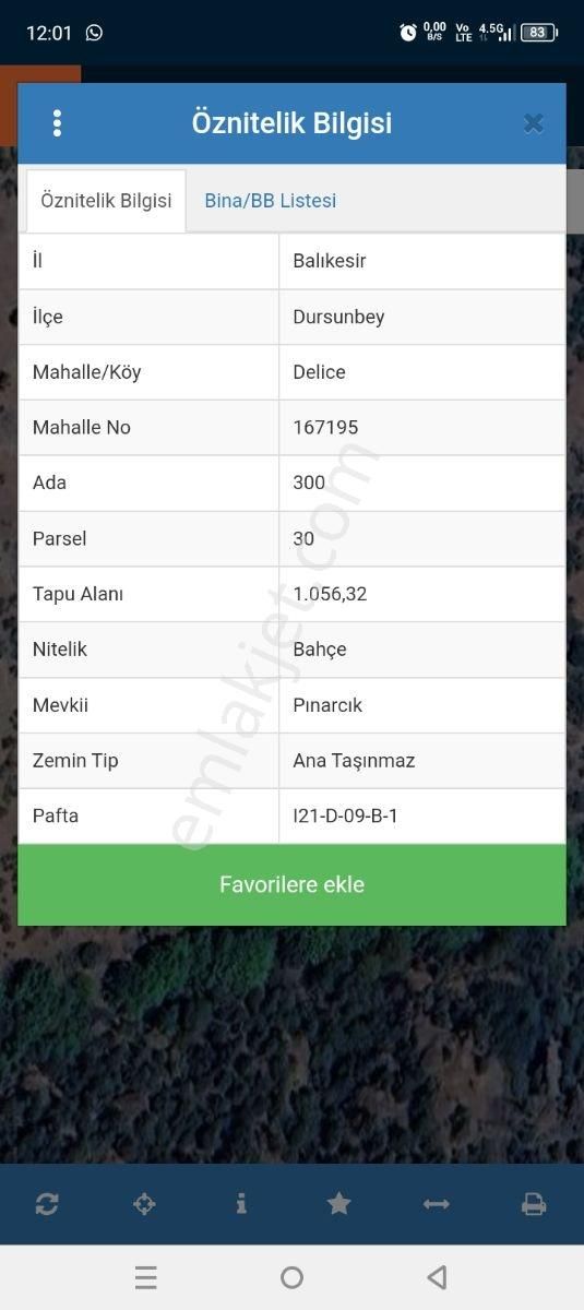 Balıkesir Dursunbey Delicede Yatırımlık Bahçe Uygun Fiyatlı - Görsel 3