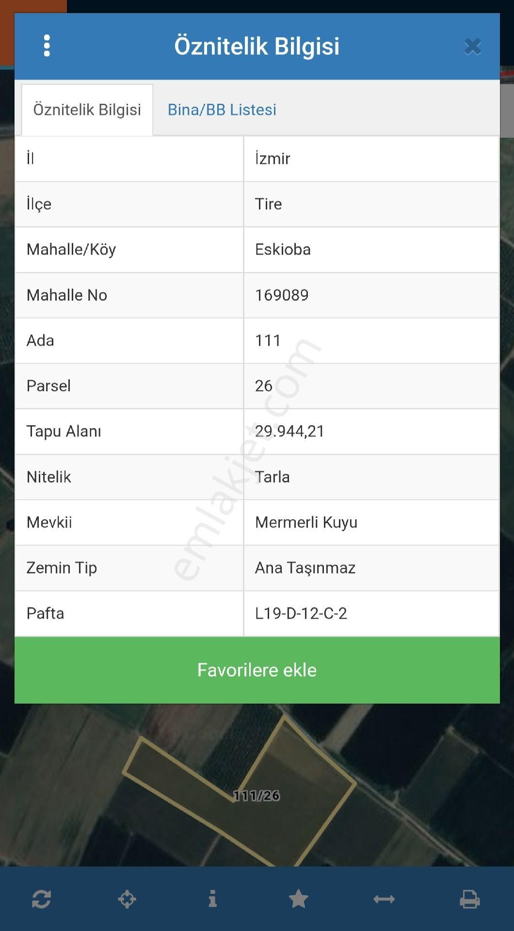 İzmir Tire Eskioba'da 37.003 M2 Yatırımlık 2 Tarla. Açıklamayı Okuyarak Arayınız. - Görsel 5