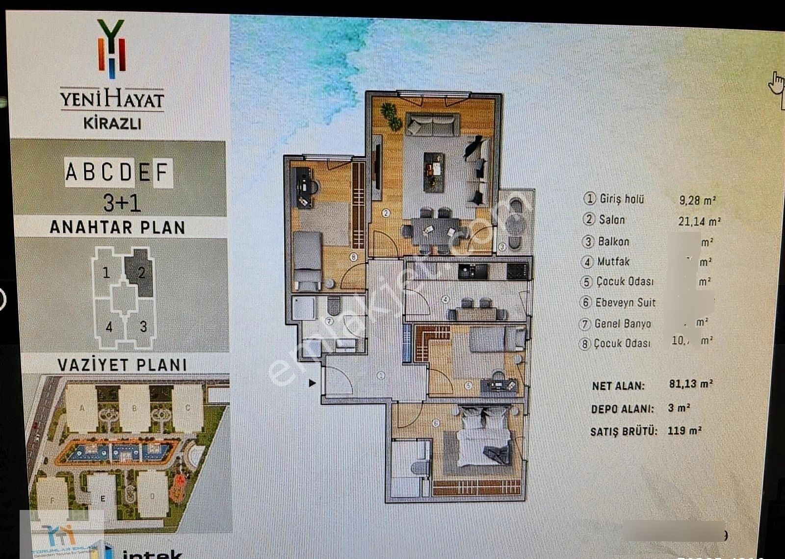 Torunlar Emlakdan Satılık Yeni Hayat Kirazlı Evlerinde 3+1daire - Görsel 20